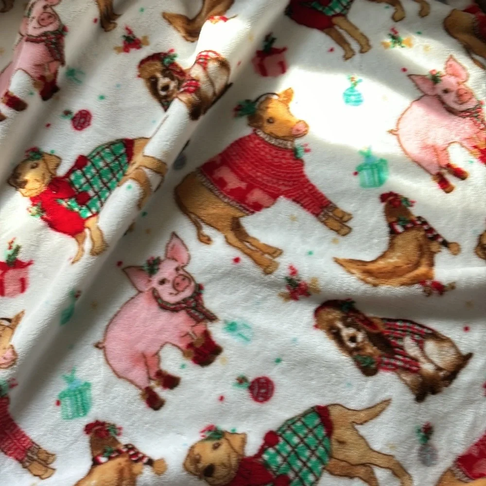 Holiday Velvet Plush Throw